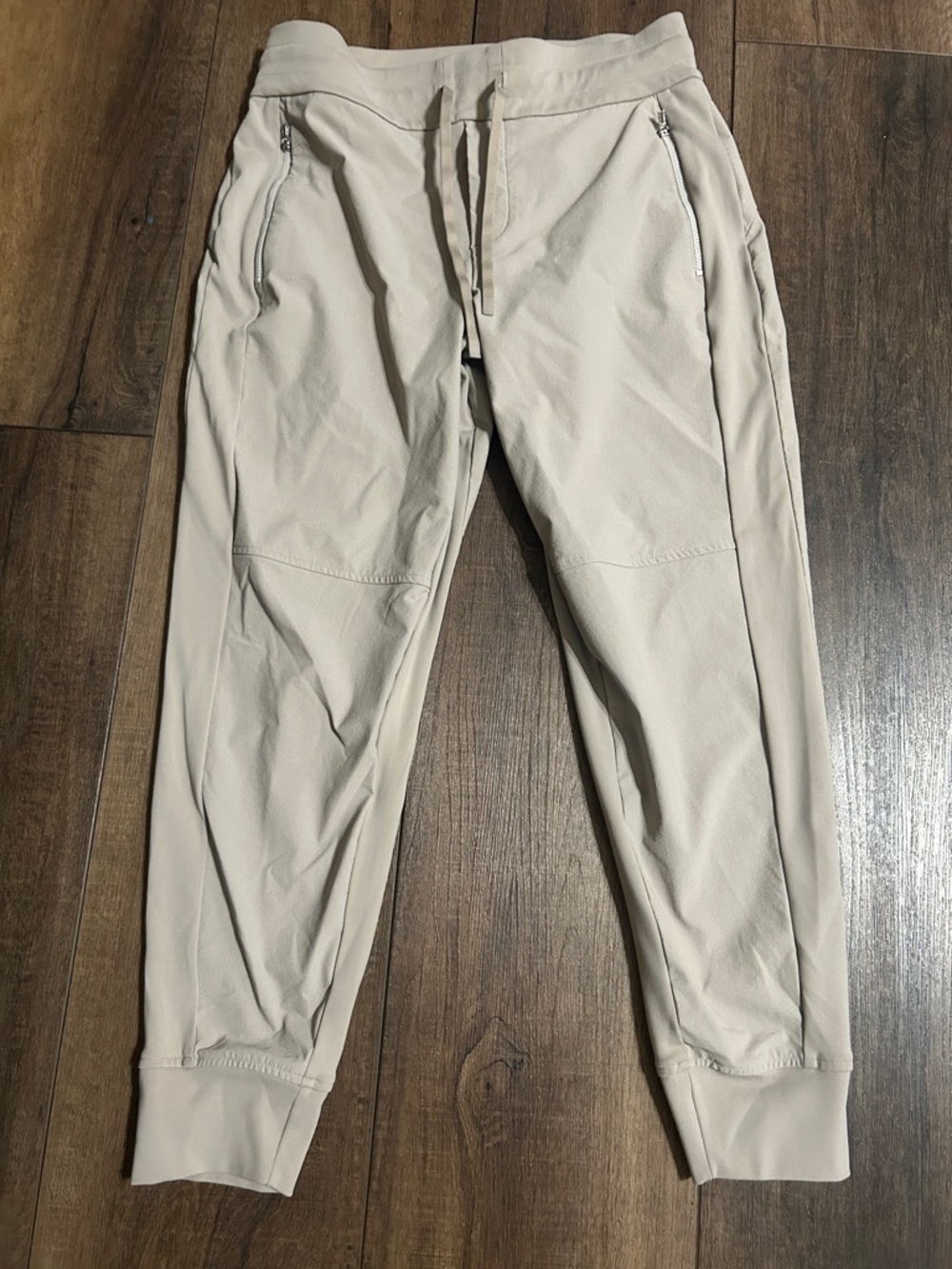 Athleta Brooklyn Mid Rise Joggers - Beige Khaki - Size 8P Petite